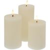 Komplet LED sveč Cande creamy 3 kos, bež