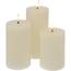 Komplet LED sveč Cande creamy 3 kos, bež