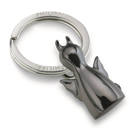 Breloczek na klucze Diavolo 2,8 cm, czarny