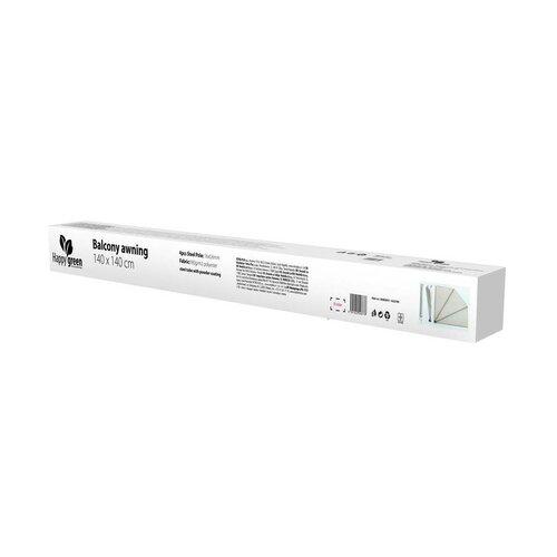 Happy Green Parawan składany na balkon 1,4 m, beżowy