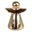 Ceramiczny dzwonek bożonarodzeniowy Anioł, złoty