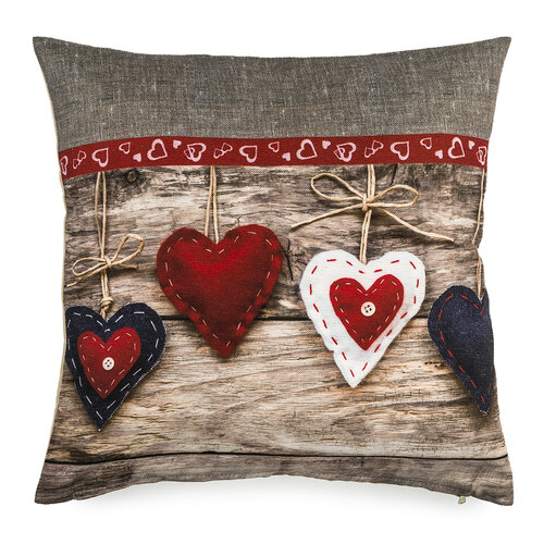 Poszewka na poduszkę Christmas Heart, 40 x 40 cm