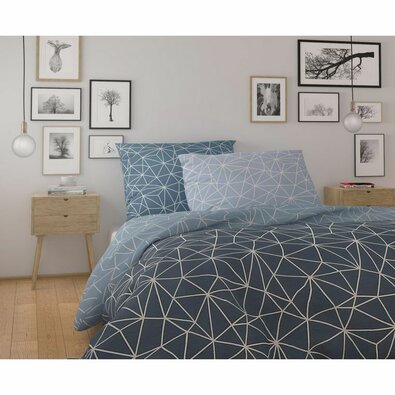 Kvalitex Бавовняна постільна білизна Nordic  Danica сірий, 140 х 200 см, 70 х 90 см