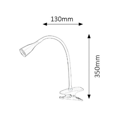 Rabalux 4198 lampa stołowa LED Jeff, czerwony