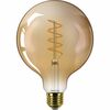 Philips LED filament žiarovka E27 G125 5,5W (40W) 2200K stmievateľná, jantárová