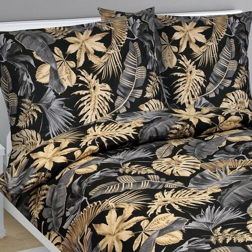 Bellatex Bavlnené obliečky Monstera, 140 x 200 cm, 70 x 90 cm