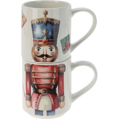 Diótörő 2 db-os bögre készlet, 265 ml, porcelán