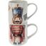 Diótörő 2 db-os bögre készlet, 265 ml, porcelán