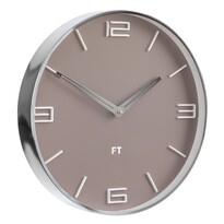 Future Time FT3010BR Плоский настінний годинник уформі латте, діаметр 30 см