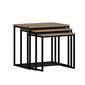 Masă pliabilă Evia Walnut, 3 buc