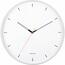 Karlsson 5940WH designové nástěnné hodiny 40 cm, bílá
