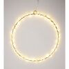 Decorație de Crăciun luminoasă Cerc, 30 cm,argintiu, LED alb cald, cu baterii