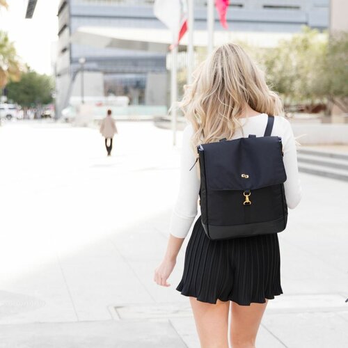 SOLO NEW YORK Austin Hybrid für Damen-Rucksack für NB, Schwarz