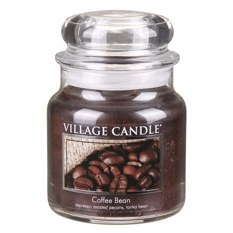 Village Candle Vonná svíčka ve skle, Zrnková káva - Coffee bean, 397 g, 397 g