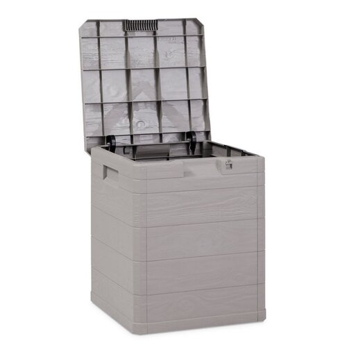 Aufbewahrungsbox für Polster Woody Grau, 90 l