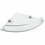 AQUALINE RB115 Rumba Glas-Eckregal 25 x 4,2 x 25 cm, Klarglas
