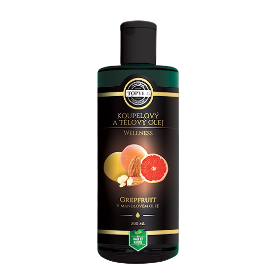 Topvet Telový olej Grapefruit, 200 ml