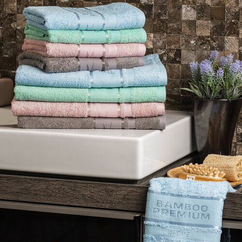 4Home Ręcznik kąpielowy Bamboo Premium jasnoniebieski, 70 x 140 cm