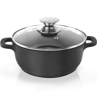 Orion Lonec s steklenim pokrovom Grande, premer 24cm
