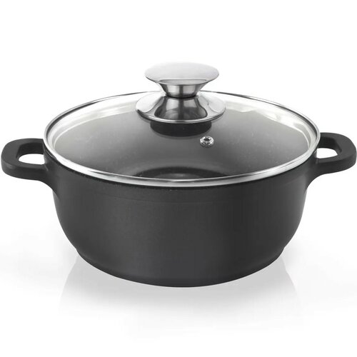 Orion Garnek ze szklaną pokrywką Grande, śr. 24 cm