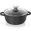 Orion Lonec s steklenim pokrovom Grande, premer 24cm