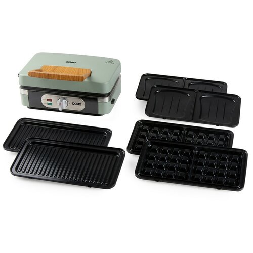 DOMO DO9276C sendvičovač 3 v 1, matná zelená