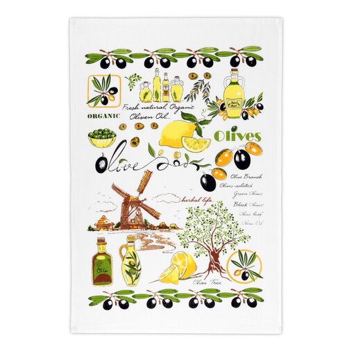 Bellatex Kuhinjska krpa Olive, 40 x 60 cm, set 2kos