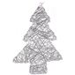 Druciana choinka świąteczna Rivoli srebrny, 20 LED