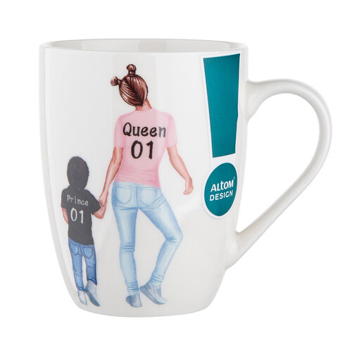 Altom Porzellanbecher Queen - Boy, 300 ml