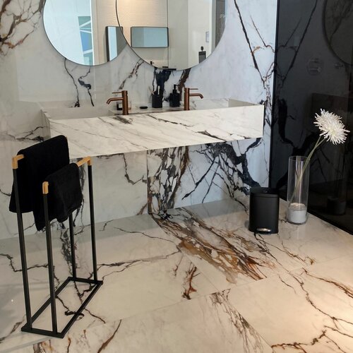 Spirella Törülközőtartó 2 törülközőhöz Chic 45 x 22 x 85 cm, fekete