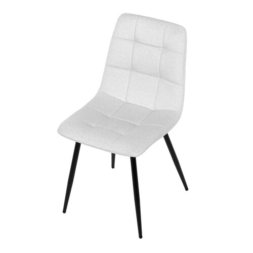 Zestaw obiadowy z ceramiki spiekanej i metalu, 5 szt., biały