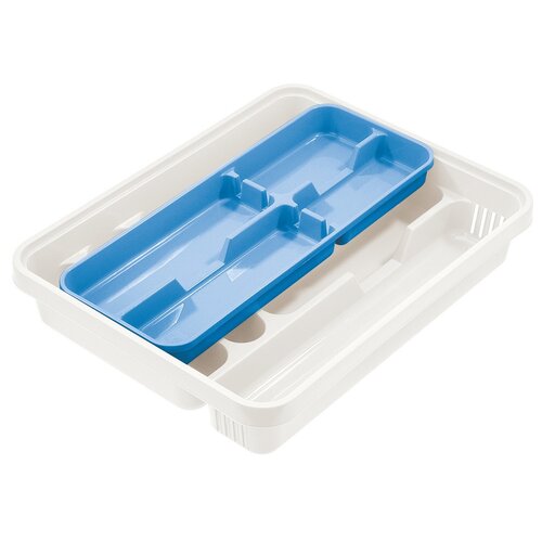 Tontarelli 2-częściowa wkładka do szuflady Mixy, kremowy/jasnoniebieski