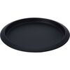 Serviertablett aus Edelstahl, Schwarz
