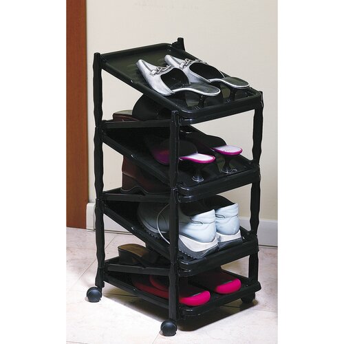 Стійка для взуття Zip 7 чорний, 36 x 30 x 65 см