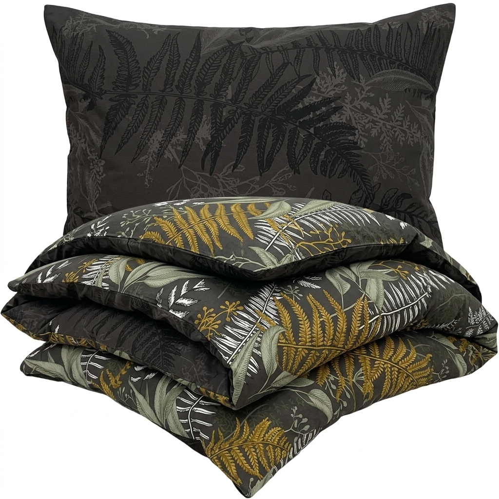 Kvalitex Saténové obliečky Luxury collection Papradie, 140 x 200 cm, 70 x 90 cm
