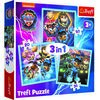 Puzzle 3v1 Mocná štěňata Tlapková patrola/Paw Patrol, 20x19,5 cm, v krabici 28x28x6 cm