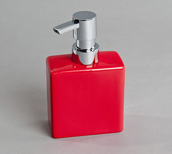 Dozător de săpun lichid, roșu