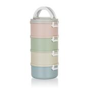 Sufertaș de plastic pentru alimente Banquet  Avanza, 2,8 l, 4 părți multicolor
