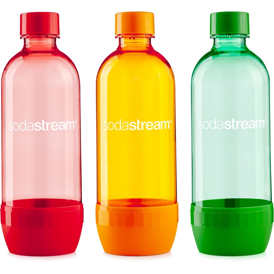 SodaStream Flasche TriPack Jet 1 lFarbenmix