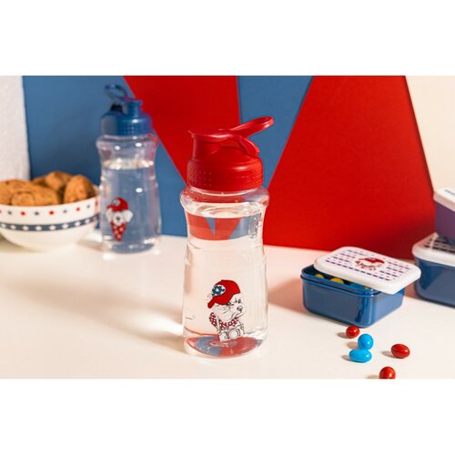 Altom Пластикова пляшка з соломинкою York, 500 мл, червона