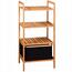 Kesper 19438 Bambusz polc kosárral, 93,5 x 44 x 34cm
