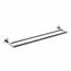 SAPHO XR401 X-Round dvojitý držiak na uteráky 65,5 cm, strieborná