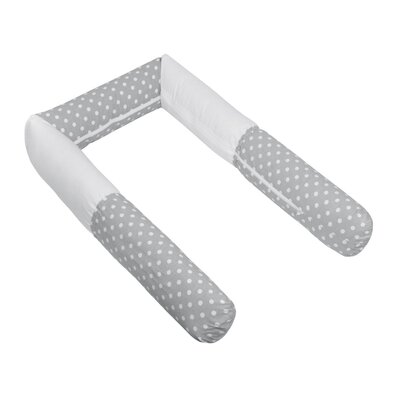 Bellatex Crib Mantinet cilindru Polka dots gri,240 cm