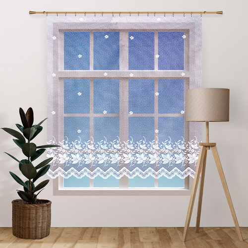 4Home Zavese Flowers mini ravne, 400 x 120 cm