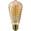 Philips LED filament žárovka E27 ST64 4W (25W) 1800K stmívatelná, jantarová