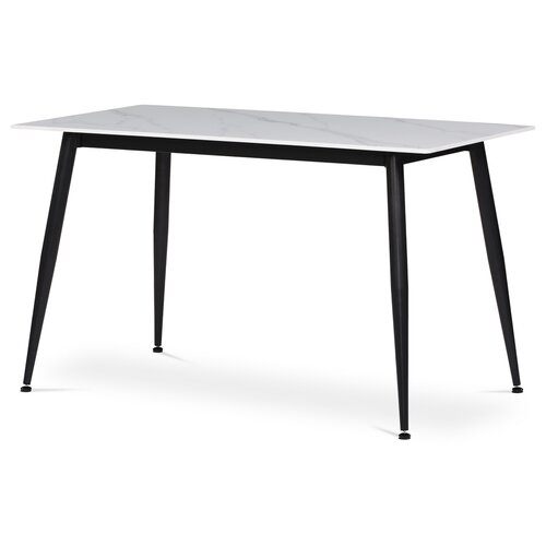 Geschirrset aus beständiger Keramik und Metall, 5-teilig, Weiß