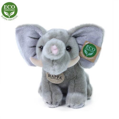 Rappa Sitzender Plüschelefant, 18 cm