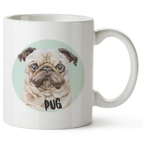 Bohemia Gifts Kubek ceramiczny - Pug, 350 ml