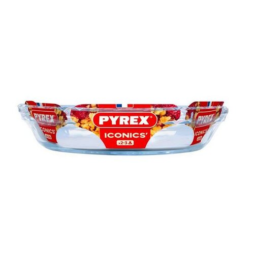 Pyrex Скляна форма для випічки, 1,3 л , діаметр 23 см