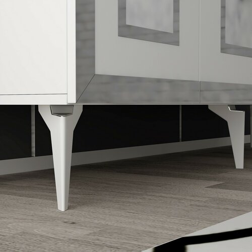 Schrank Karya White and Silver